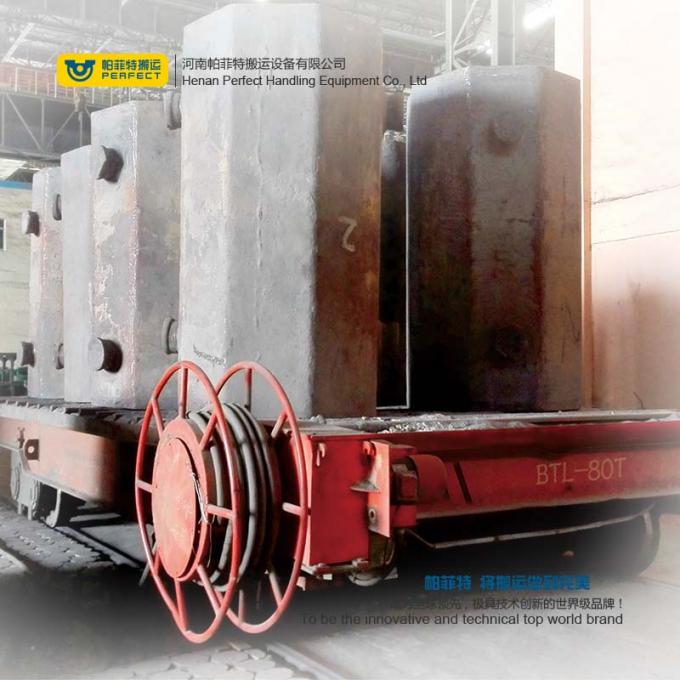 20ton Transfer Car-Industrial Ladle รถถ่ายโอนบนรถไฟที่มีอุณหภูมิสูงและวัสดุฉนวนกันความร้อน