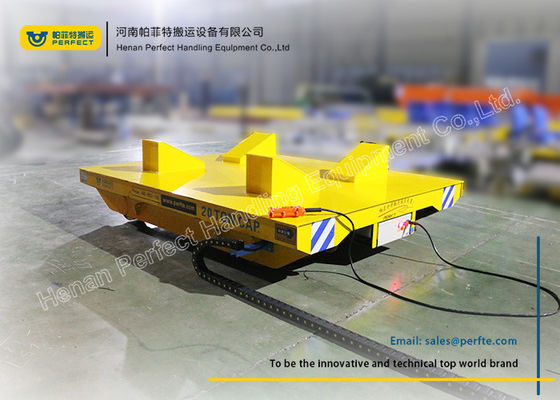 Heat Resistant Coil Transfer Trolley / Warehouse Carts Material Handling Equipment