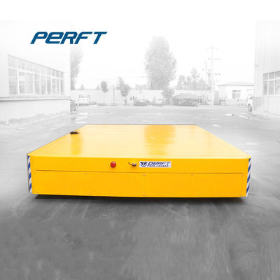 Yellow Customized Automated Motorized Battery Transfer Cart Carrier Flat Car